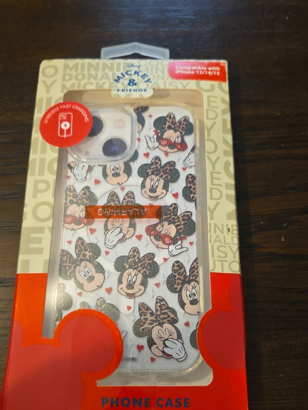Disney Minnie Mouse with Leopard Bow Phone Case